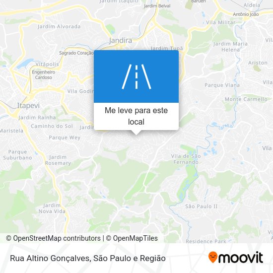 Rua Altino Gonçalves mapa