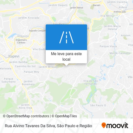 Rua Alvino Tavares Da Silva mapa