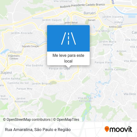 Rua Amaralina mapa