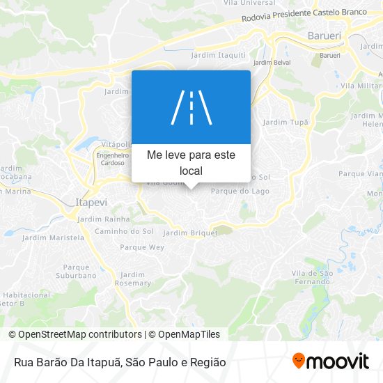 Rua Barão Da Itapuã mapa