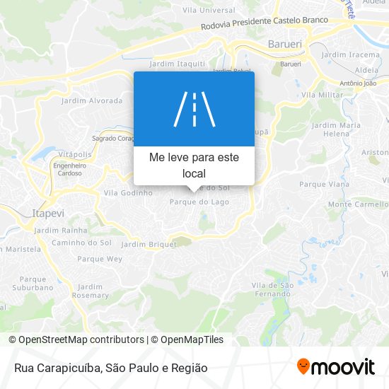 Rua Carapicuíba mapa