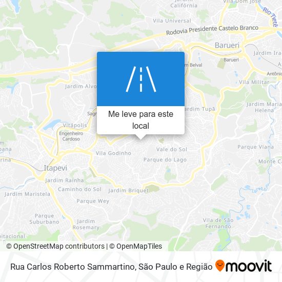 Rua Carlos Roberto Sammartino mapa