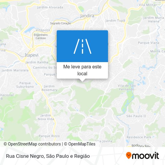 Rua Cisne Negro mapa