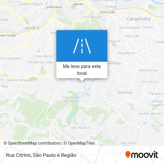 Rua Citrino mapa