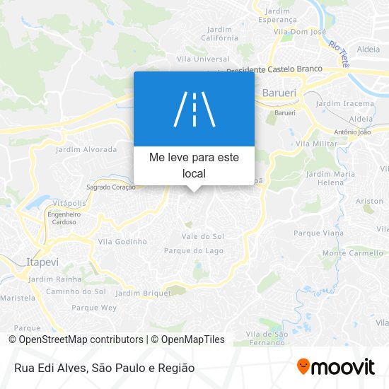 Rua Edi Alves mapa