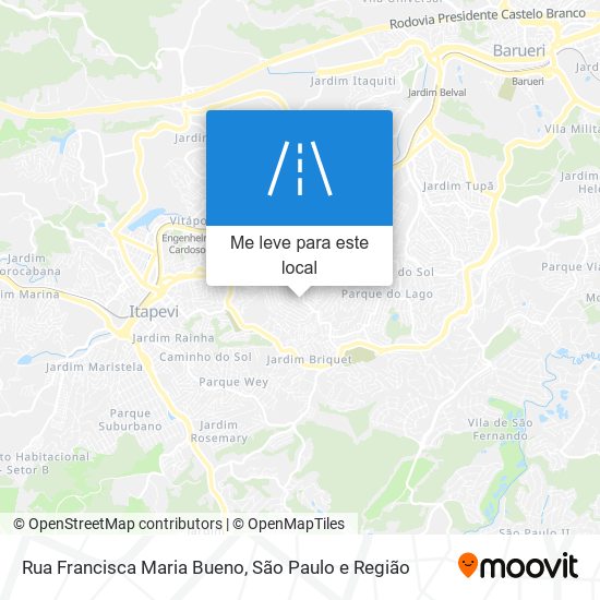Rua Francisca Maria Bueno mapa