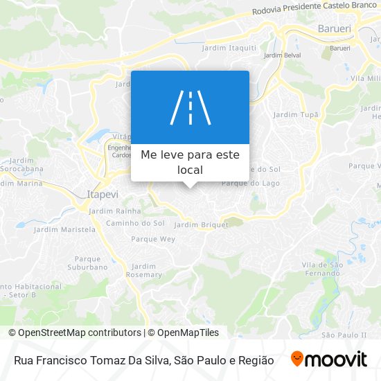 Rua Francisco Tomaz Da Silva mapa