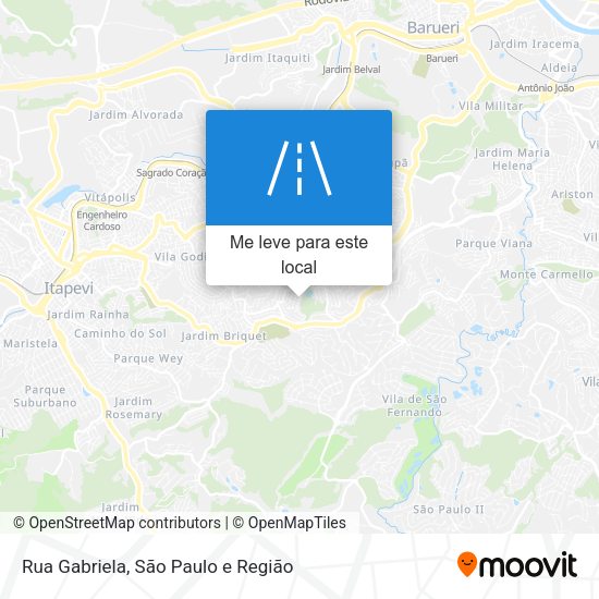 Rua Gabriela mapa