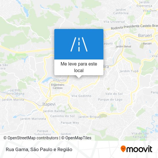 Rua Gama mapa