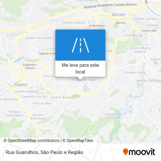 Rua Guarulhos mapa