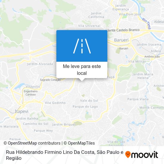 Rua Hildebrando Firmino Lino Da Costa mapa