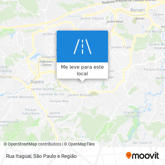 Rua Itaguaí mapa