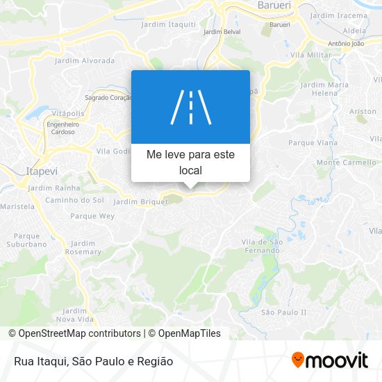 Rua Itaqui mapa