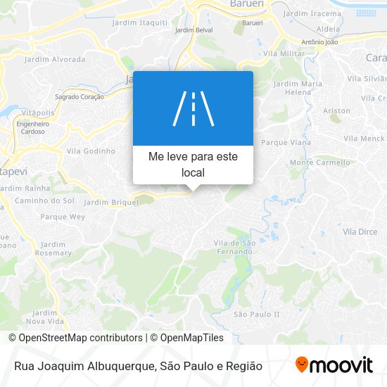 Rua Joaquim Albuquerque mapa