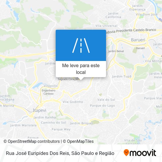 Rua José Euripídes Dos Reis mapa