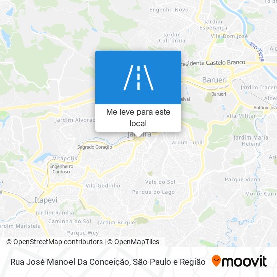 Rua José Manoel Da Conceição mapa