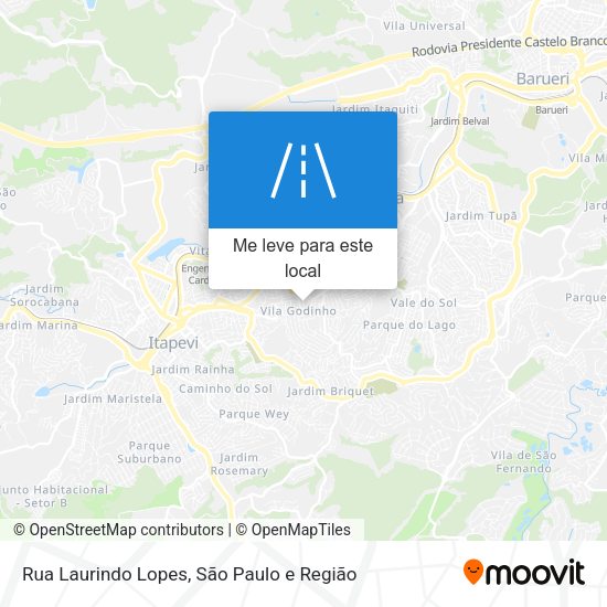Rua Laurindo Lopes mapa