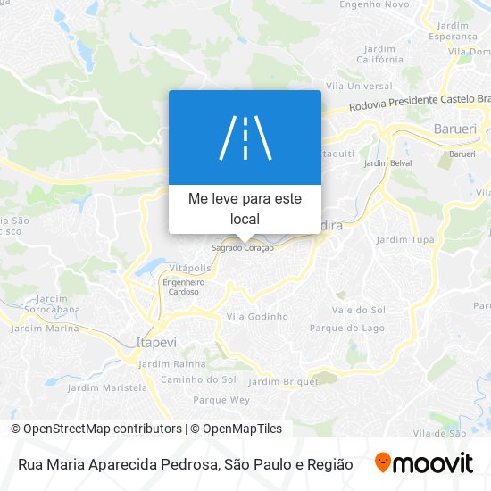 Rua Maria Aparecida Pedrosa mapa