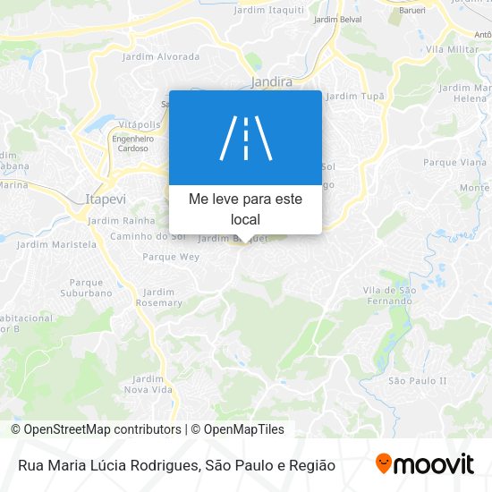 Rua Maria Lúcia Rodrigues mapa