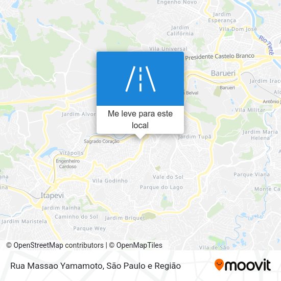 Rua Massao Yamamoto mapa