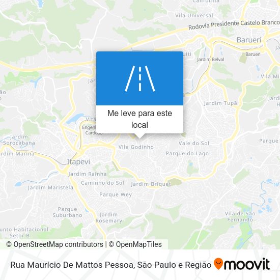 Rua Maurício De Mattos Pessoa mapa