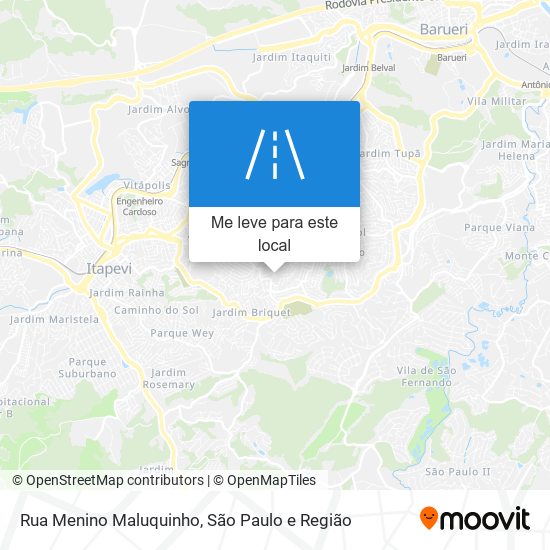 Rua Menino Maluquinho mapa