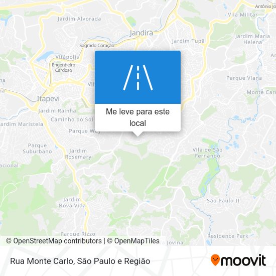 Rua Monte Carlo mapa