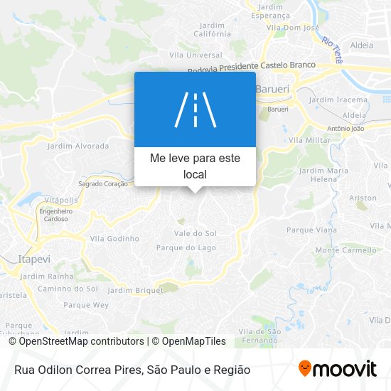 Rua Odilon Correa Pires mapa