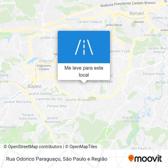 Rua Odorico Paraguaçu mapa