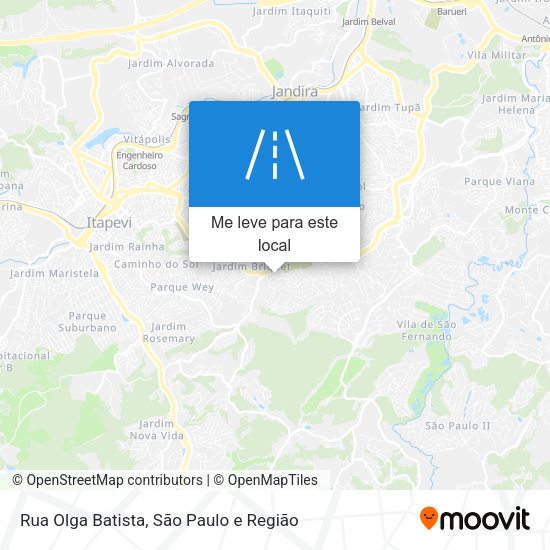 Rua Olga Batista mapa