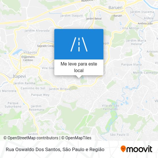 Rua Oswaldo Dos Santos mapa