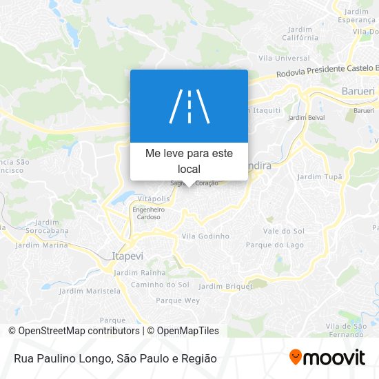 Rua Paulino Longo mapa