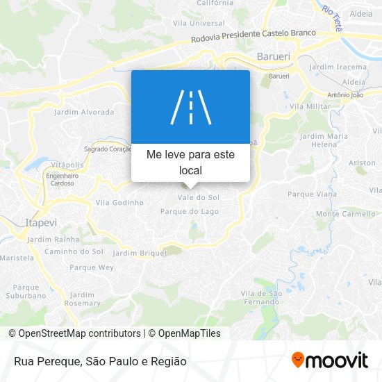 Rua Pereque mapa