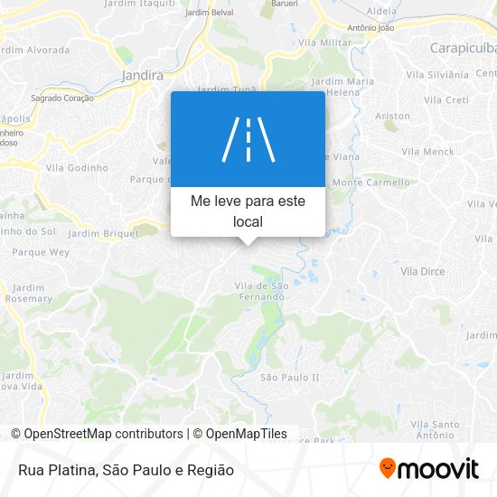 Rua Platina mapa