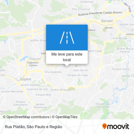 Rua Platão mapa