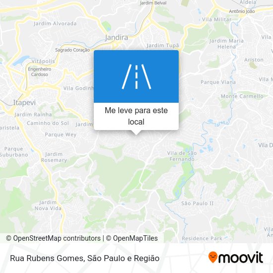 Rua Rubens Gomes mapa
