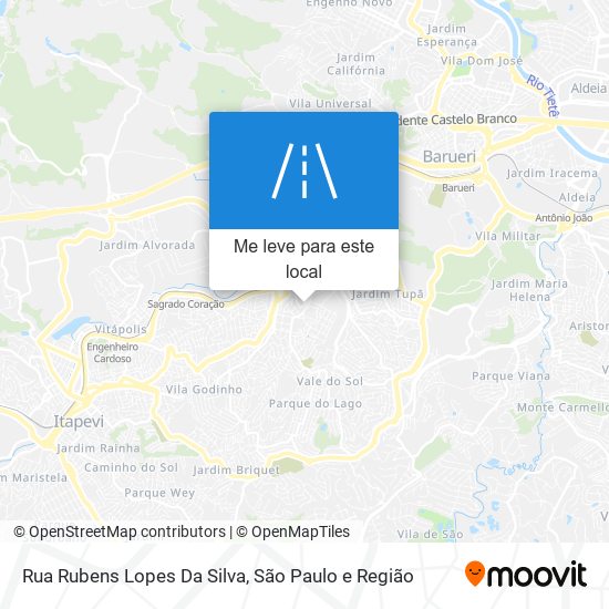 Rua Rubens Lopes Da Silva mapa