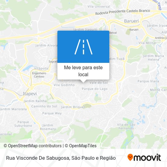 Rua Visconde De Sabugosa mapa
