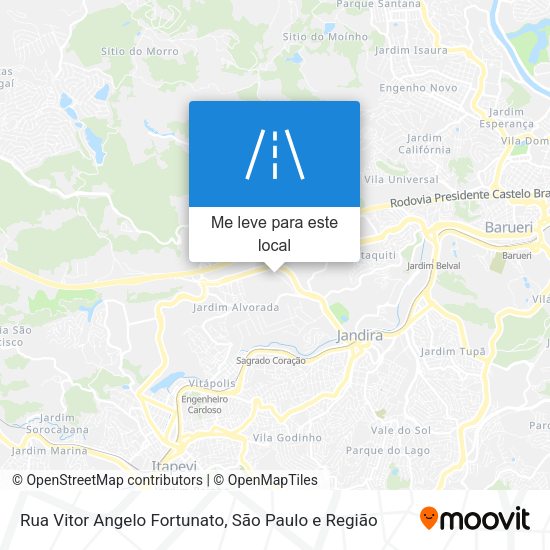 Rua Vitor Angelo Fortunato mapa