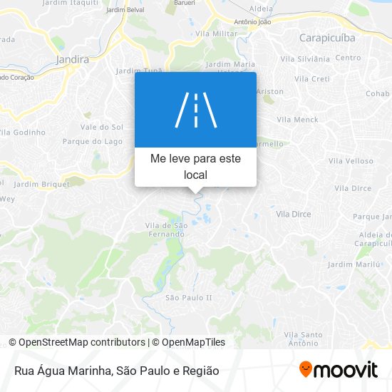 Rua Água Marinha mapa