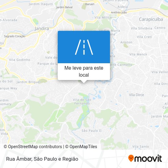 Rua Âmbar mapa