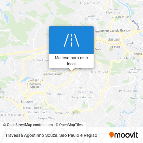 Travessa Agostinho Souza mapa