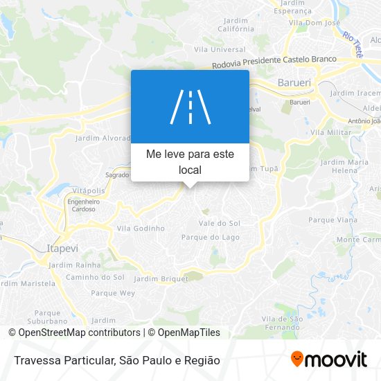 Travessa Particular mapa