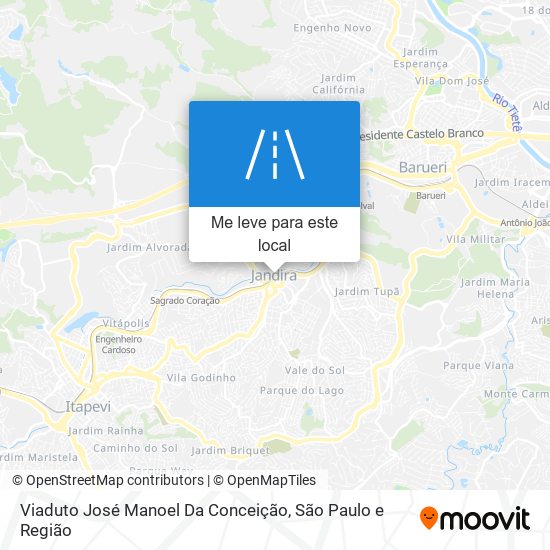 Viaduto José Manoel Da Conceição mapa