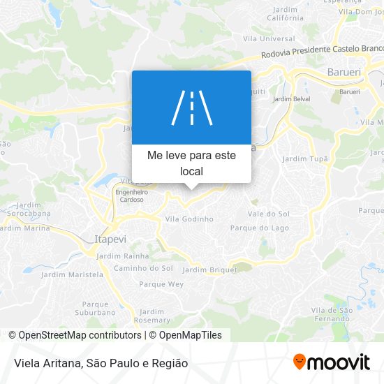 Viela Aritana mapa