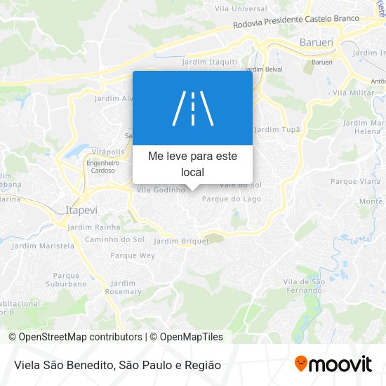 Viela São Benedito mapa