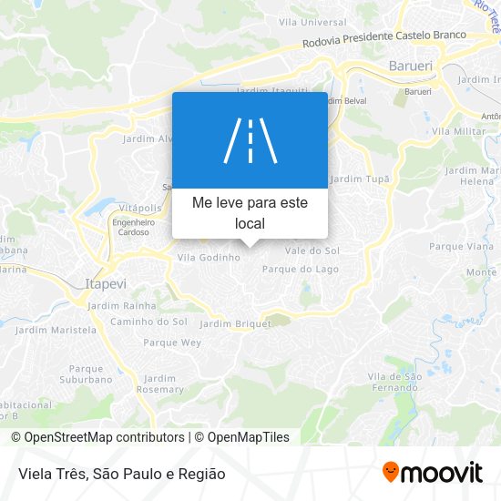 Viela Três mapa