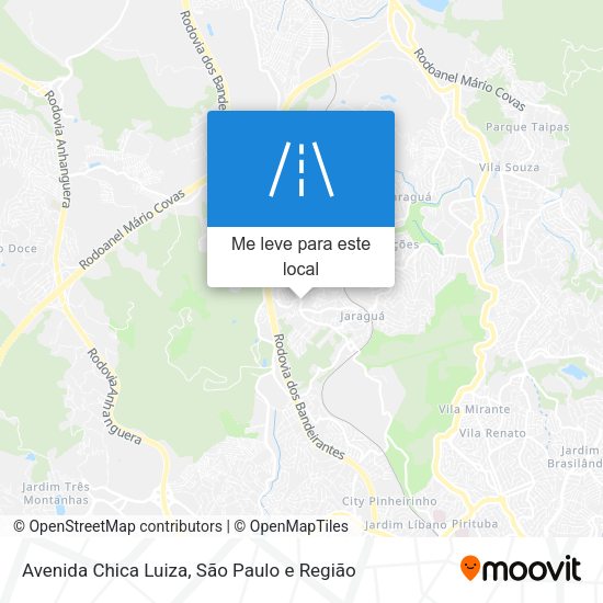 Avenida Chica Luiza mapa