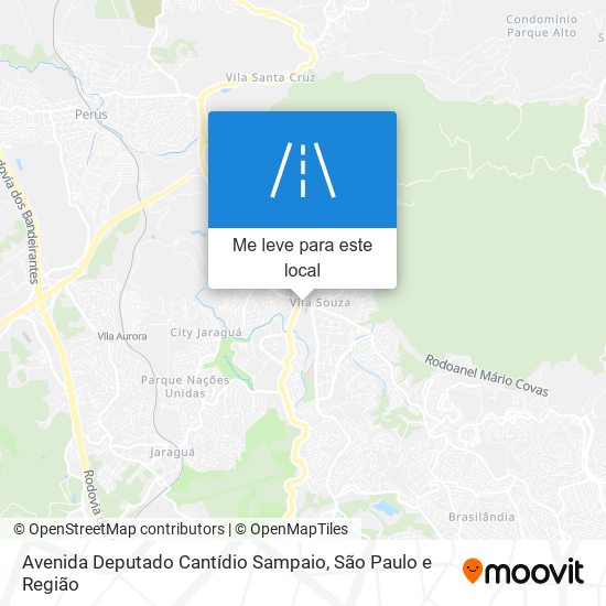 Avenida Deputado Cantídio Sampaio mapa