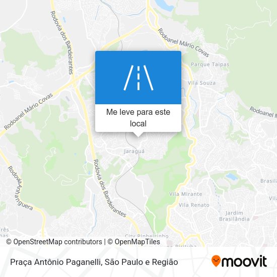 Praça Antônio Paganelli mapa
